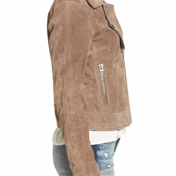 new nwt BLANKNYC Denim Suede Moto Jacket midnight - Picture 5 of 6